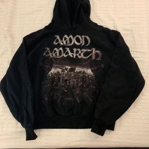 amon amarth band logo hoodie